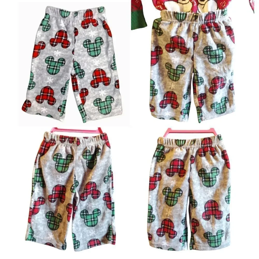 Disney VTG Mickey‎ Mouse Knit Sweater with Printed Fleece Pants Size 12M